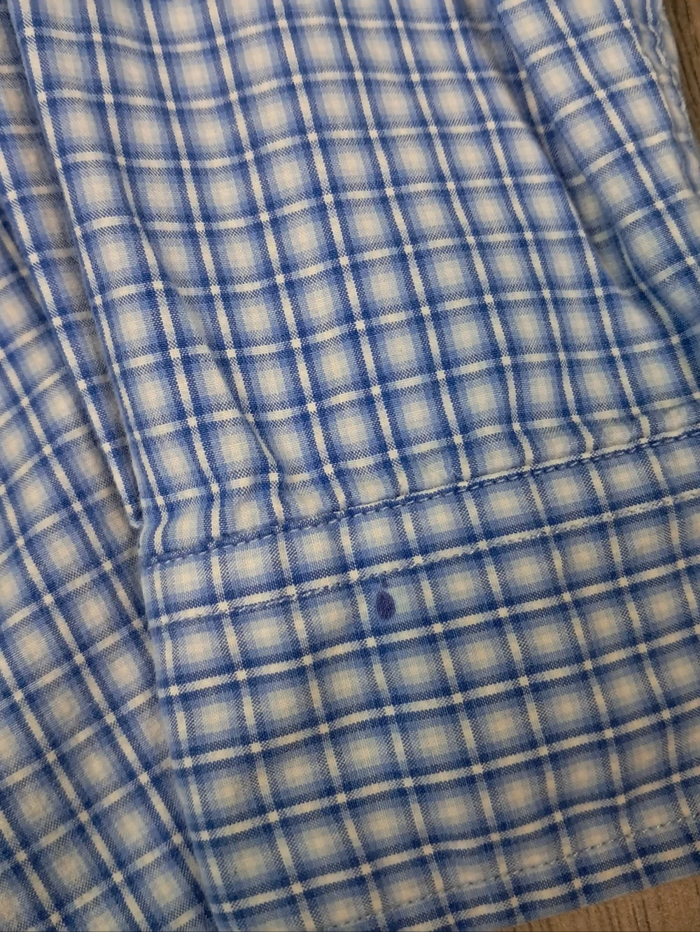 Ralph Lauren Blue Plaid Boy's Size Medium 12/14 Button-Down